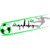 Neon Fußball Herzwellen