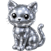 Katze Disco Glitzer