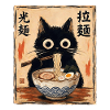 Katzenramen Ukiyo-e Stil
