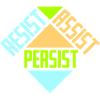 Resist Assist Persist Activism Motivation Logo