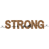 Leopard STRONG font print