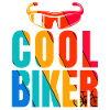 Bunter Bike Stil Grafik