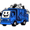 Enfants camions-poubelles