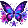 Galaxy Schmetterling Blumen