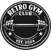 Badge du club de gymnase rétro
