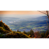 Evening panorama mountain landscape