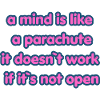 Open Mind Parachute Zitat