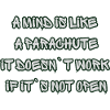 Open Mind Parachute Zitat