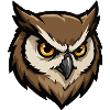 Wachender Eulenkopf Pixel-Stil