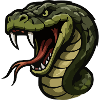 Cobra Head Cartoon Print