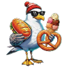 Möwe Brezel Eiscreme