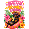 Tropical Dachshund Beach Vibes
