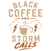 Lineman Strom Schwarzer Kaffee Und Sturm