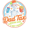 Papa Steuer-Skelett-Snack-Tee
