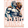 Greek Strength God and Lion