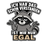 Waschbär Schulterzucken Ist Mir Egal