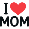 Ich liebe das MOM-Herzdesign