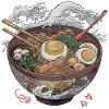 Große Ramen-Schüssel
