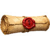 Papyrus Scroll with Red Seal