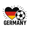 Deutschland Herz Ball