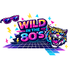 Wild in the 80s Neon Tiger