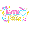 Neon 80er Love Design