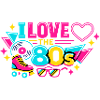 I love the 80s neon