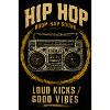 Boombox schlägt Hip-Hop-Vibes