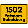 ALTE POSTLEITZAHL 1502 POTSDAM-BABELSBERG