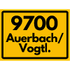 OLD POSTCODE 9700 AUERBACH/VOGTL. SAXONY