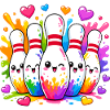 Bunte Bowlingfreude Pinwunder