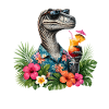 Dino in Hawaiian Shirt Cocktail