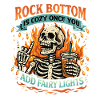 Knochen-Skelett mit Lichterkette Rock Bottom