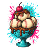 Baseball-Sundae Leckerei