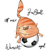  Katze mit Fußball