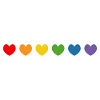 Rainbow Hearts Pattern