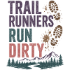 Trailrunner laufen schmutzig
