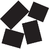 Noir Quartet Abstract Squares