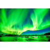 Northern Lights Green over Iceland