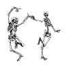 Skeleton Dance on Black