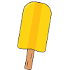 Eis am Stil Gelb