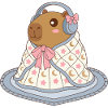 Cute Capybara Earmuffs Blanket - Cozy Apparel