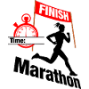 Coureuse marathonienne – Temps de course