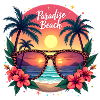Paradise Beach Sunglasses Vacation Sun Beach