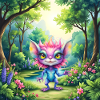Luminous creature of the forest