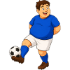Fußballer mit Fussball