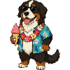 Hawaiianischer Hund mit Eis