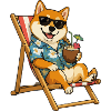 Shiba Sandpiper with Cocktail