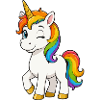Rainbow Unicorn Motif