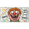 Hunger Clown Pop Art Motif